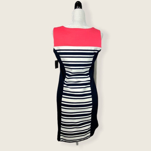 NWT Point Zero Striped Mini Navy/White Dress Small - Picture 9 of 13